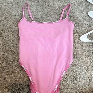 Skims pink bodysuit
